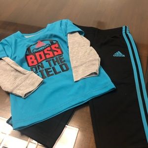 Baby boy Adidas tracksuit 12m